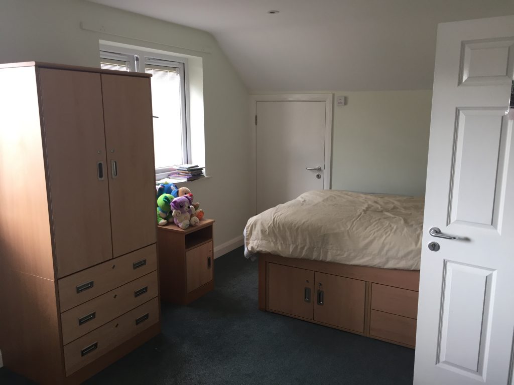 Bedroom for residents at Barra House