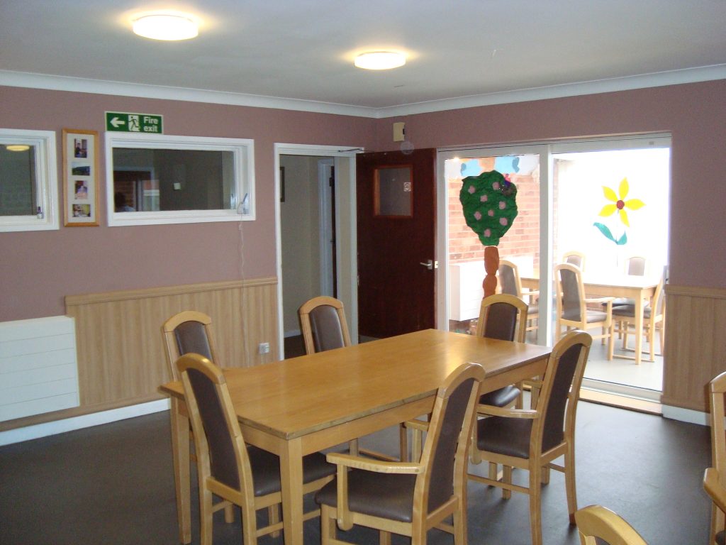 Dining room at New Dawn home