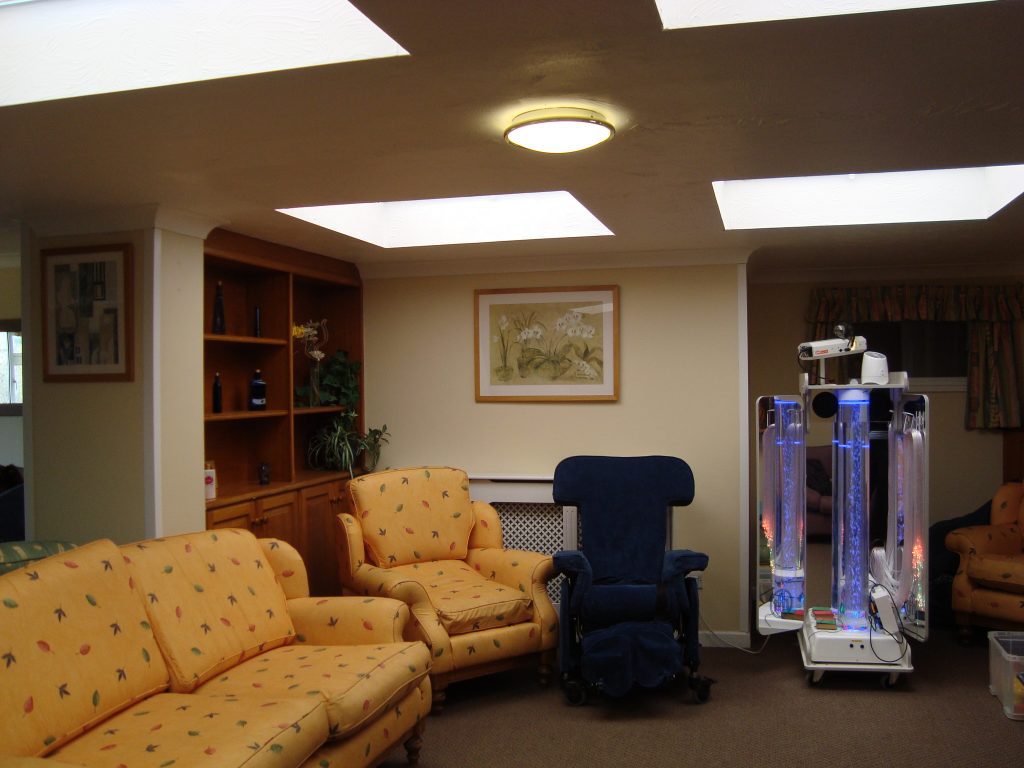 Common space at New Dawn care home