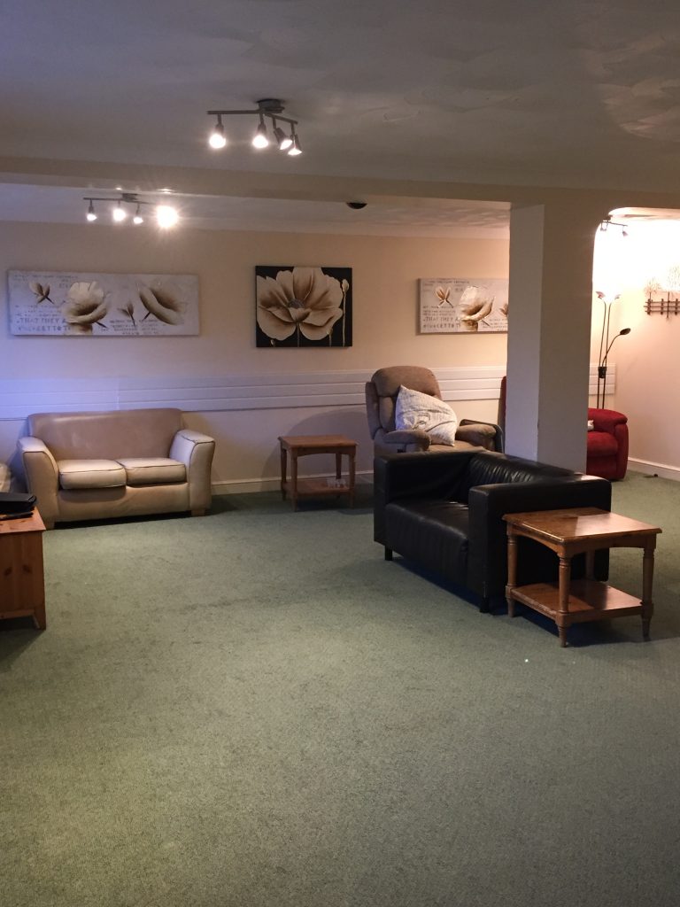 Lounge for residents at New Dawn