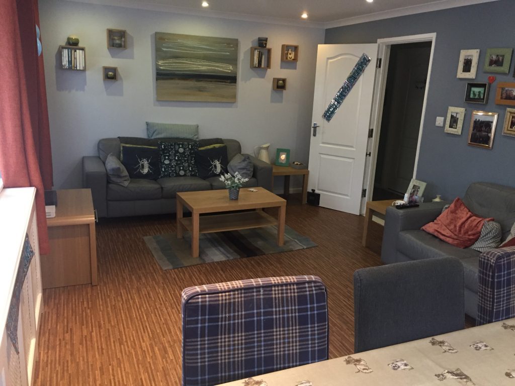 Common room for residents at peach cottage