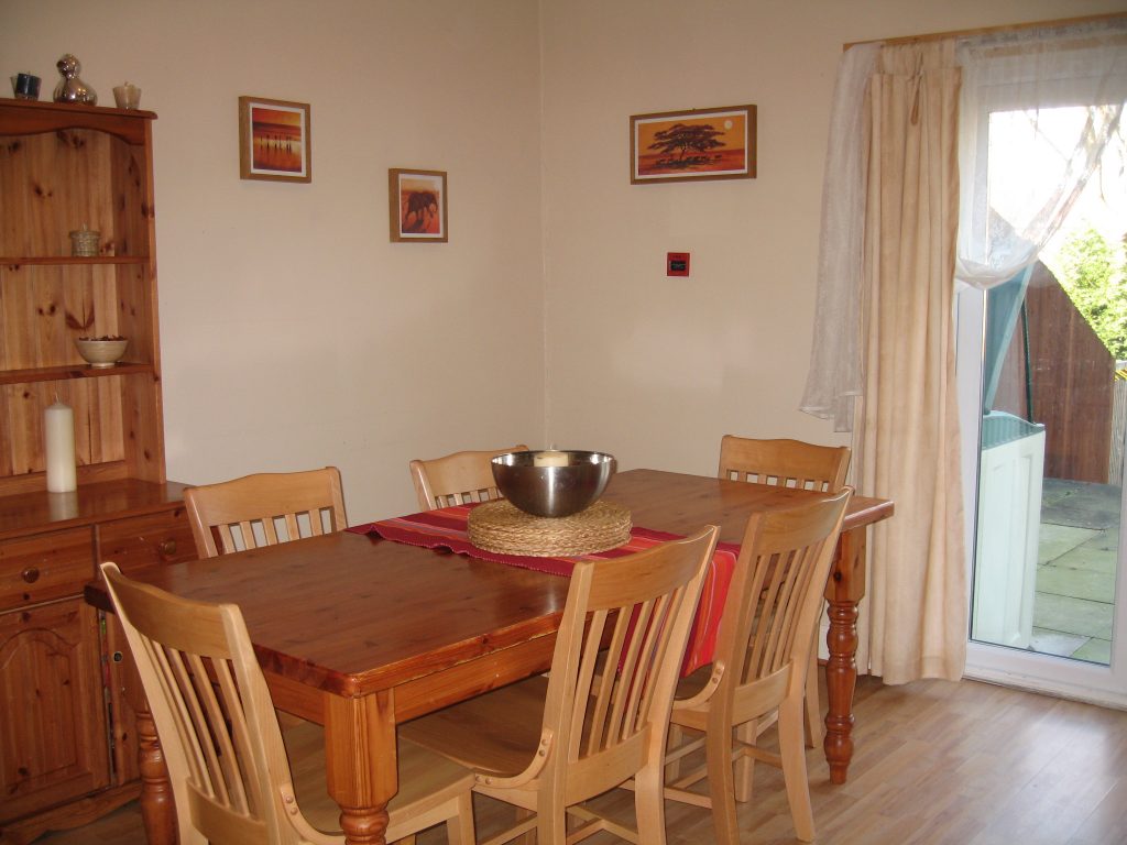 Dining area at 33 Egmont Road