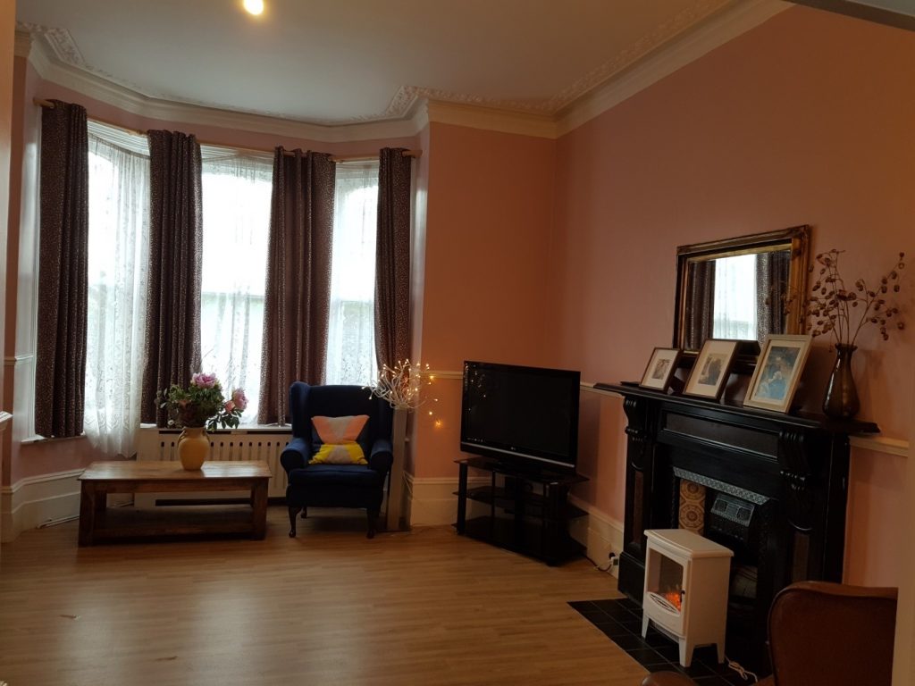 Lounge at pierrepoint road care home
