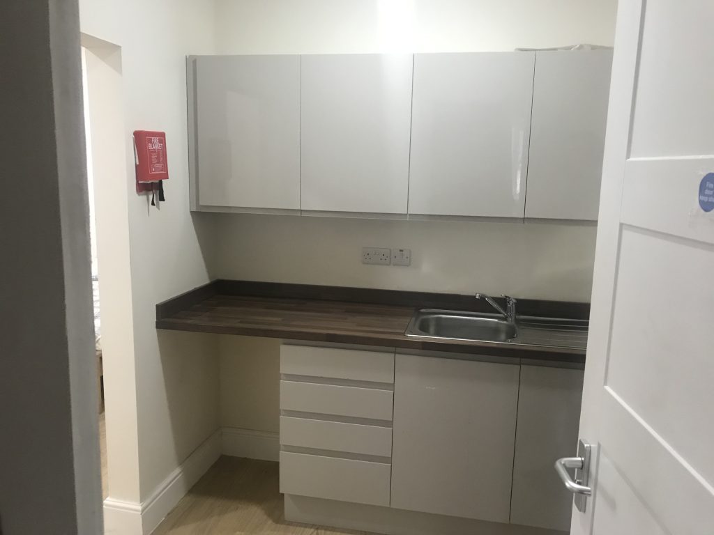 kitchenette at care home wirral