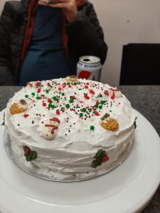 Christmas cakes at the alderton care home party