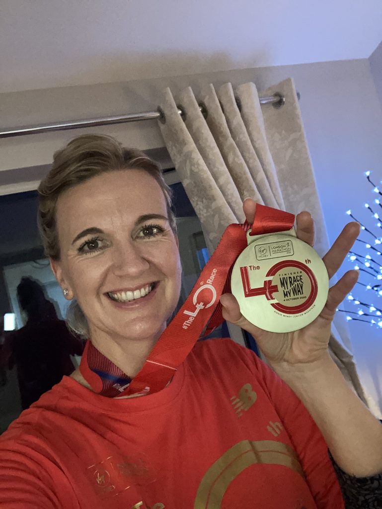 Nancy Weatherson London Marathon Medal
