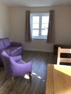 Lounge at new street supported living service