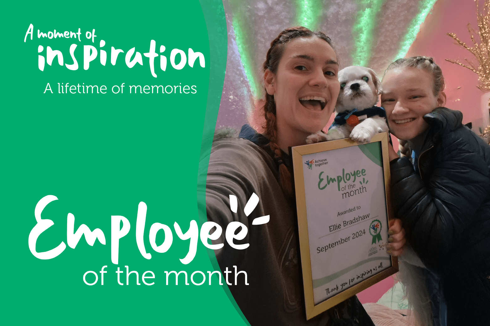 September 2024 Employee of the month - Ellie - Achieve together