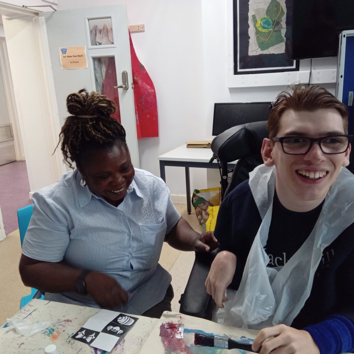 0723 Achieve together painting activity PMLD