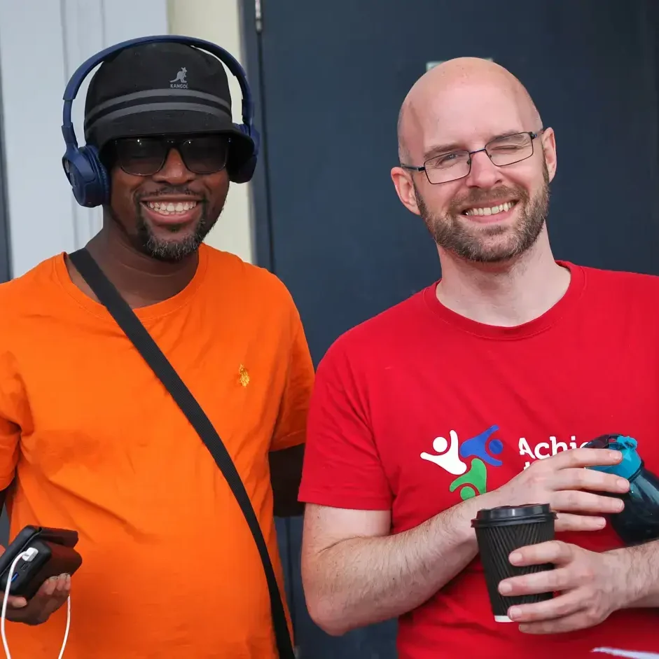 5) A supported person choosing activities or planning their week